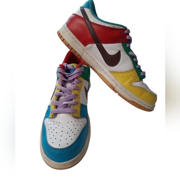 Nike Dunk Colorful Low-Top Sneakers Size 7 Youth - Picture 3 of 14